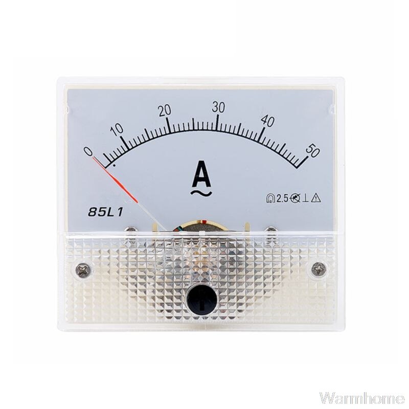 1pc 85L1 AC Panel Meter Analog Panel Ammeter Dial Current Gauge Pointer Ammeter S08 20