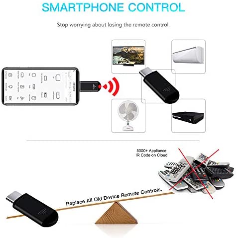 Ir Apparaten Draadloze Infrarood Afstandsbediening Adapter Mobiele Infrarood Telefoon Zender Voor Iphone/Micro Usb/Type-C