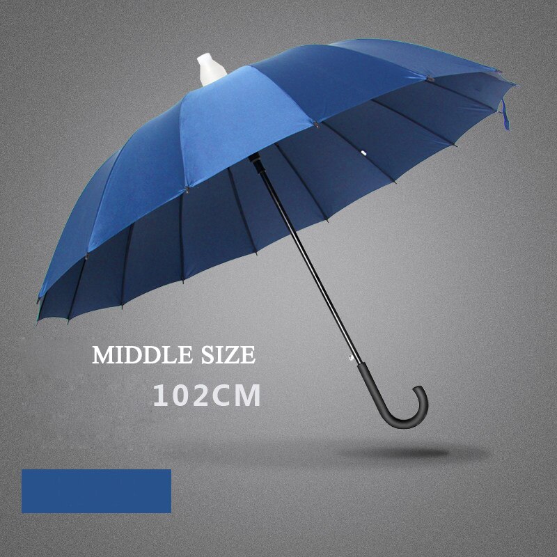 E-FOUR paraguas para coche-24 varillas resistente a prueba de viento sombrilla probada 10000 veces de y fácil de transportar para viajar: Azul