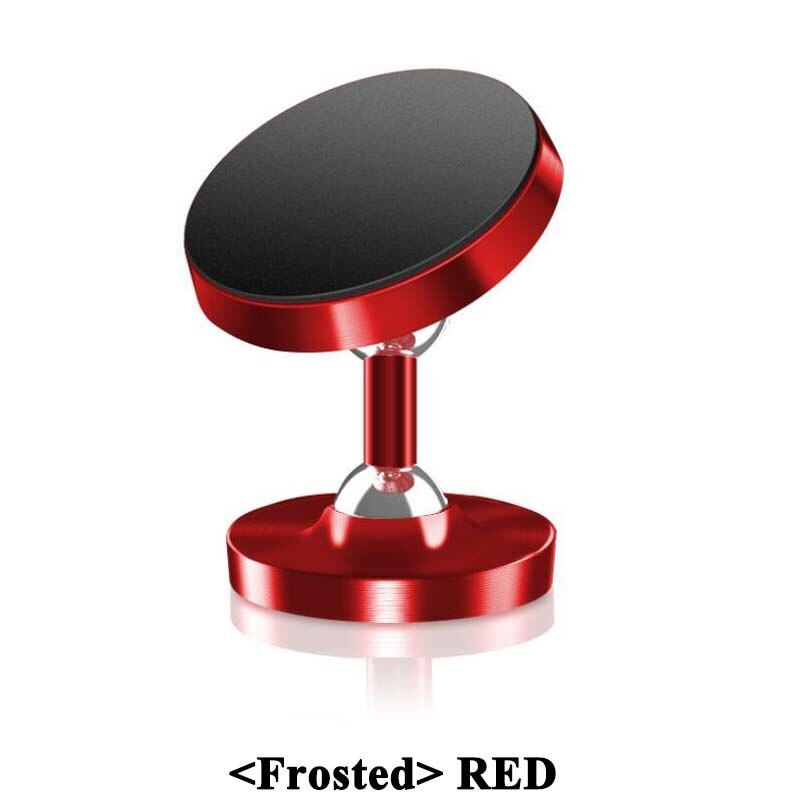 Tsimak Universele Metalen Magnetische Auto Mobiele Telefoon Houder Gps Stand Mount Voor Iphone 11 Pro Samsung Smartphones Auto Houder: Frosted Red