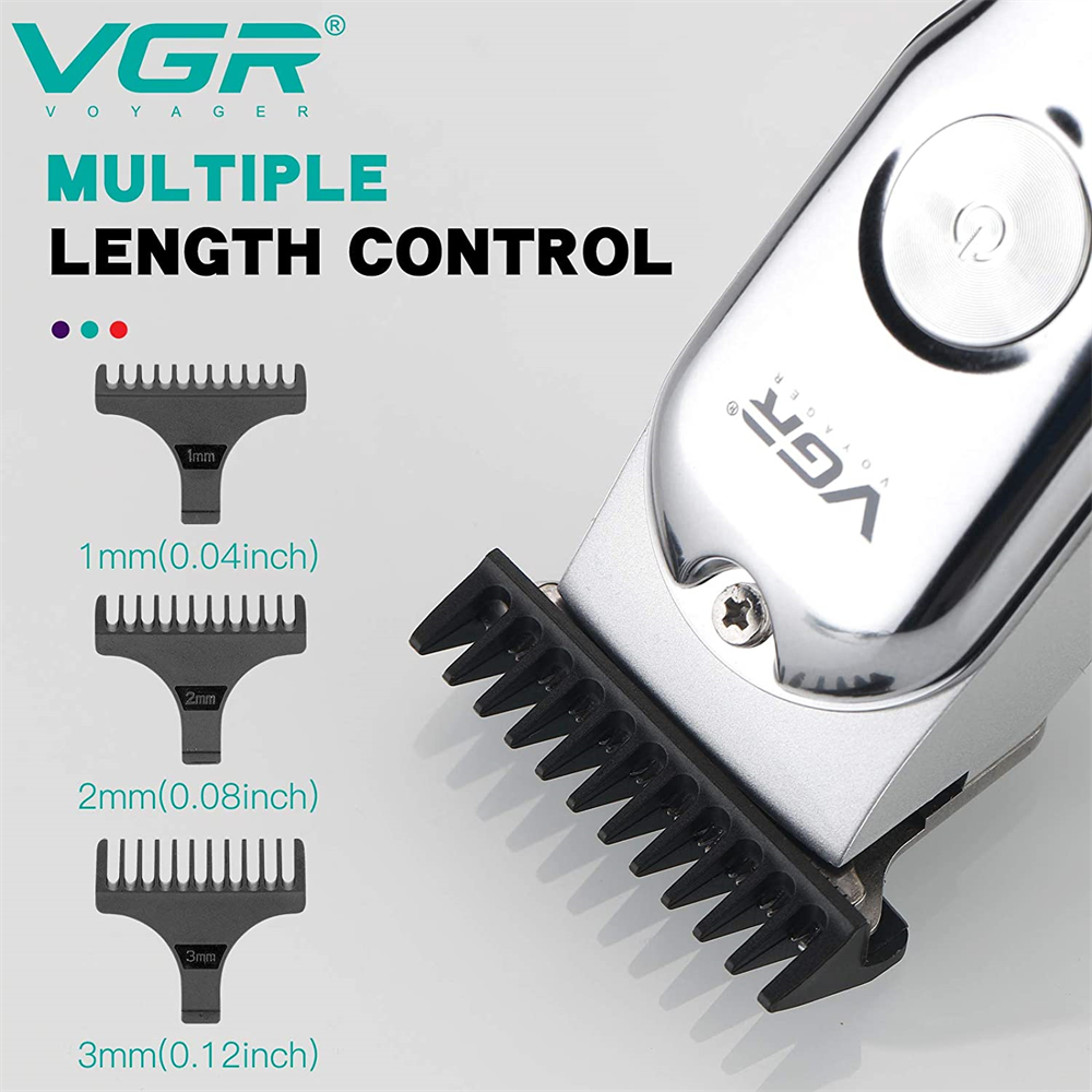 Stijl Tondeuse Graveren Metalen Elektrische Tondeuse Roestvrijstalen Lemmet Tondeuse Clippers Usb Oplaadbare V-071