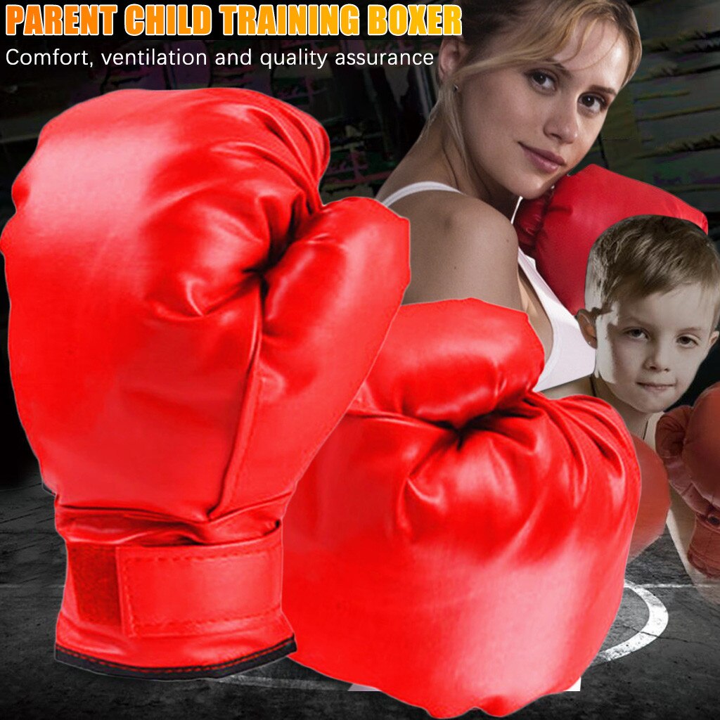 1/2/ sett sports barn og kvinner boksing trening svamphansker muay thai sparring stansing kickboksing pu protect hansker