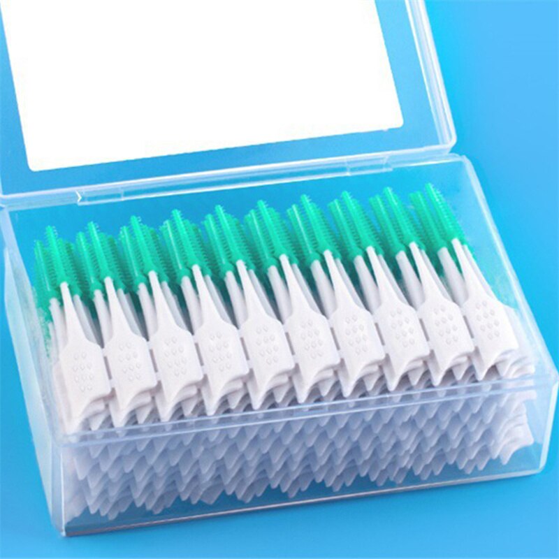 150Pcs/set Silicone Interdental Brushes Super Soft Dental Cleaning Brush Teeth Care Dental Floss Toothpicks Oral Tools