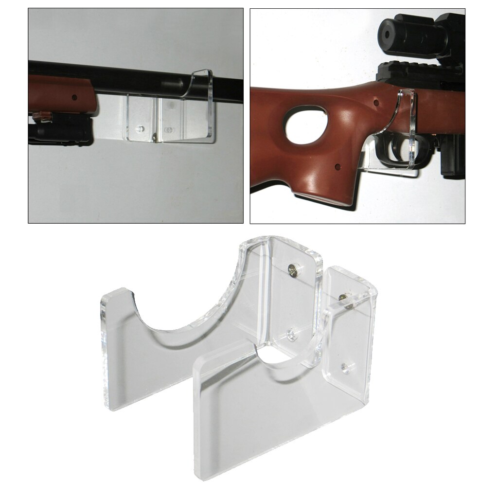 Porte-fusil de combat en acrylique transparent, support de pistolet, présentoir mural