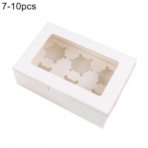 10Pcs Cupcake Muffin Cookies Kraft Paper Packing Box Container with Cardboard Boxes: 7