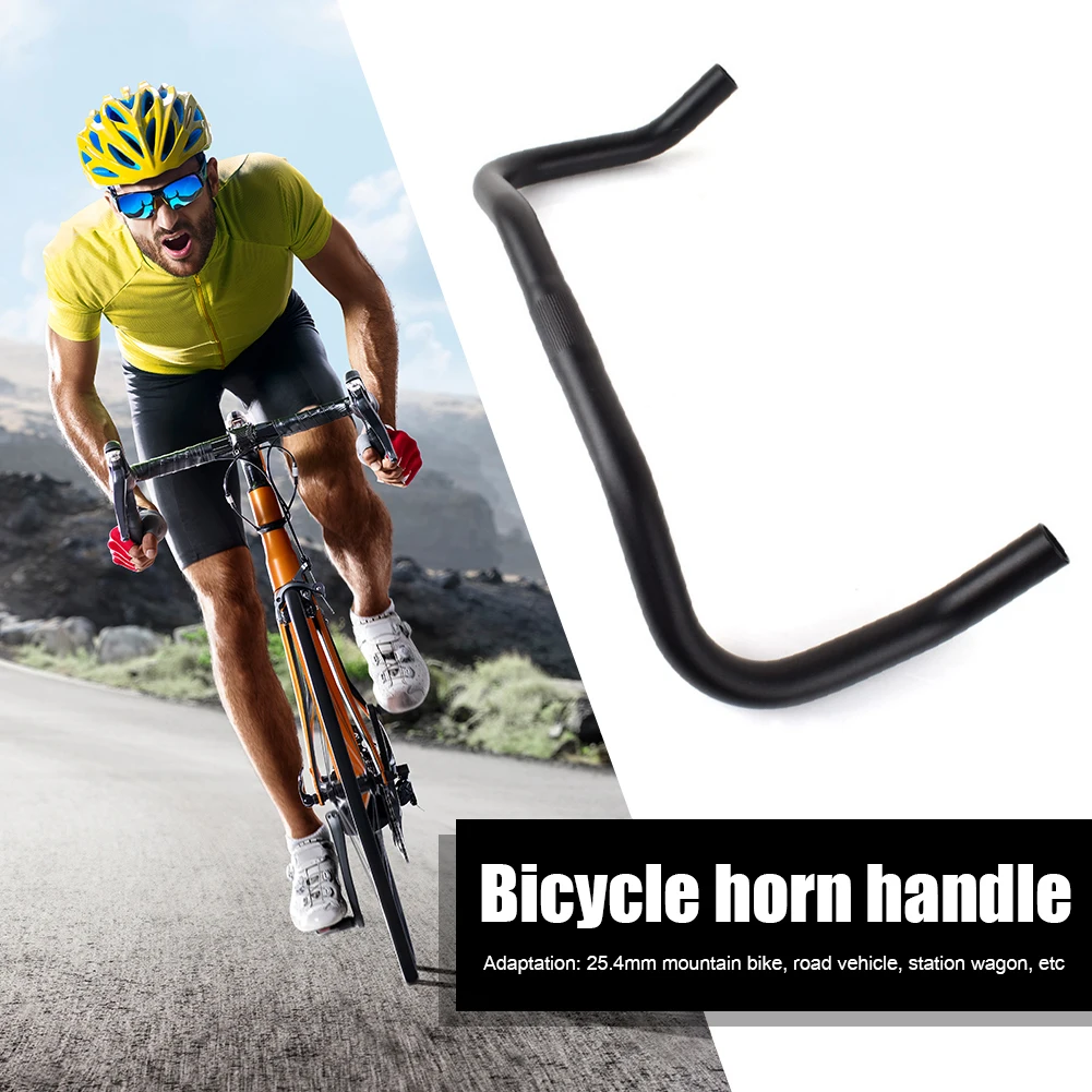 25,4 mm 390 mm Bullhorn-Lenker für Fixed Gear Mountain Road Bike Fahrradteile Aluminiumlegierung Fahrradlenker Rest Bend Bar