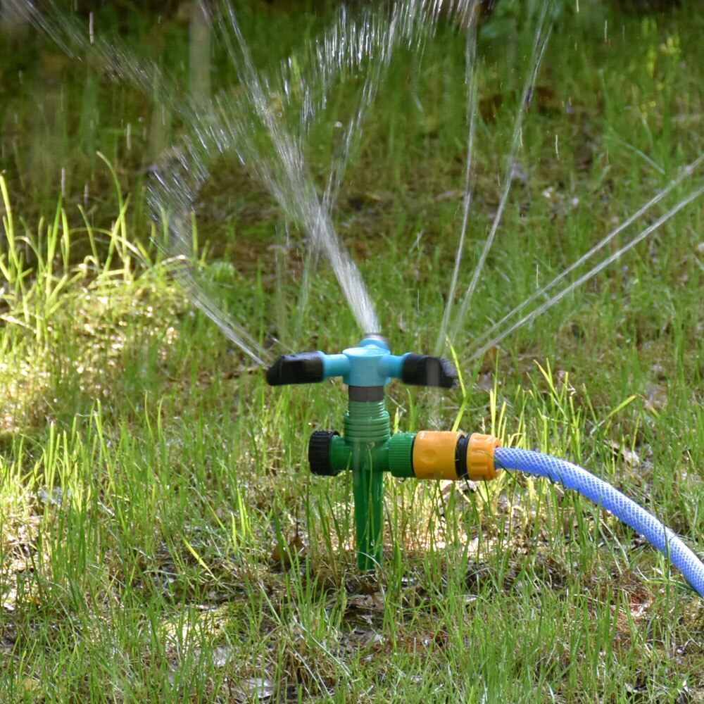 Automatische Roterende Gazonsproeiers Met Ondersteuning 360 Graden Roterende Water Sprinkler 3 Armen Nozzles Tuin Irrigatie Tool