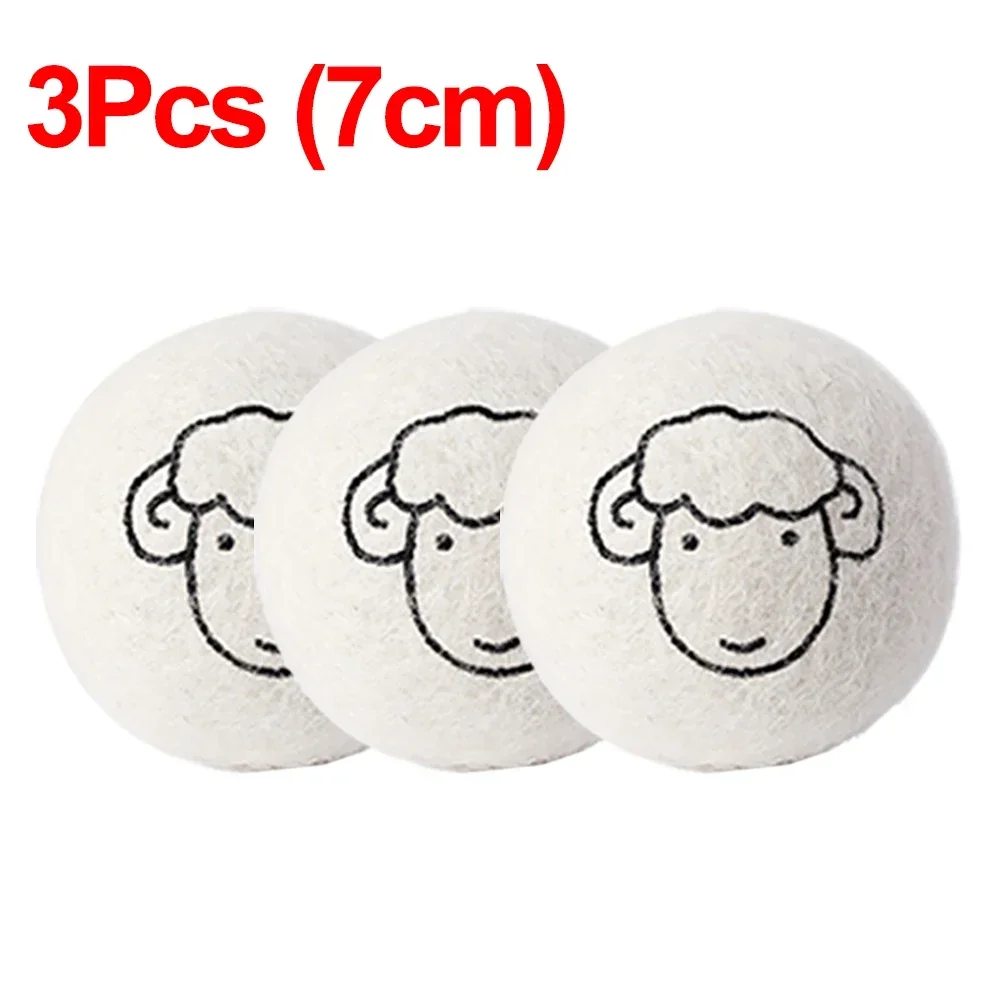 6Pcs Wiederverwendbare Wolle Trockner Bälle Kleidung Weichspüler Wäsche Fleece Trockner Ball Kit Hause Kleidung Trockner Waschmaschine 3/4/5/6/7cm: Brown