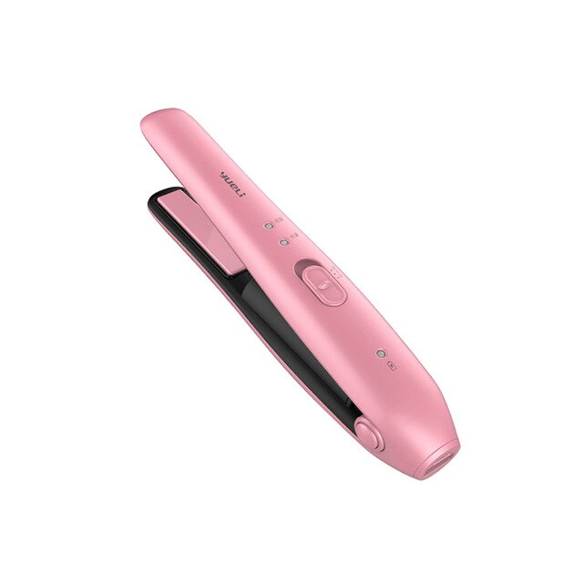 Plancha alisadora de pelo MIJIA Xiaomi plancha portátil de rizador inalámbrico dos engranajes plancha de belleza de temperatura constante: Rosa