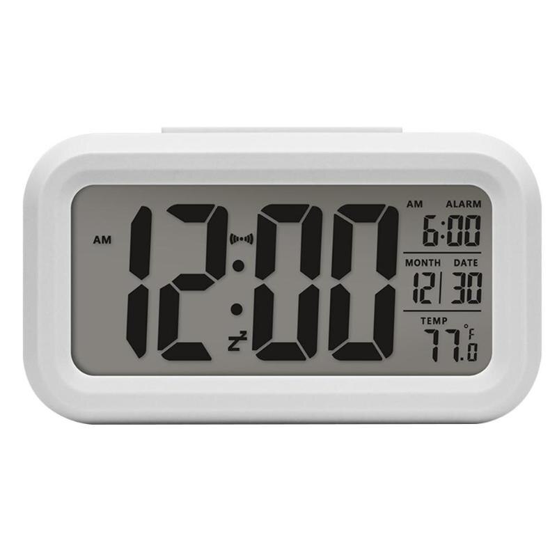 Reloj electrónico Digital LED de mesa, reloj despertador ajustable con brillo, reloj colgante de pared a la con Cable USB, reloj de pared: as picture