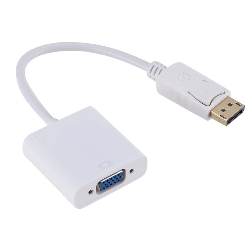 Yubeter Dp Naar Vga Video Adapter 1080 P Thunderbolt Male Display Port Naar Vrouwelijke Vga Kabels Displayport Naar Vga Dlle dp Adapter