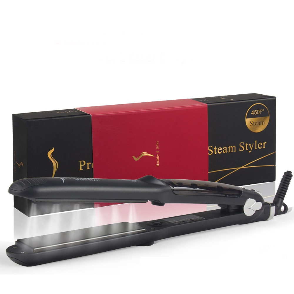 Flat Steam Iron Hair Straightener Ceramic Vapor Wi – Grandado