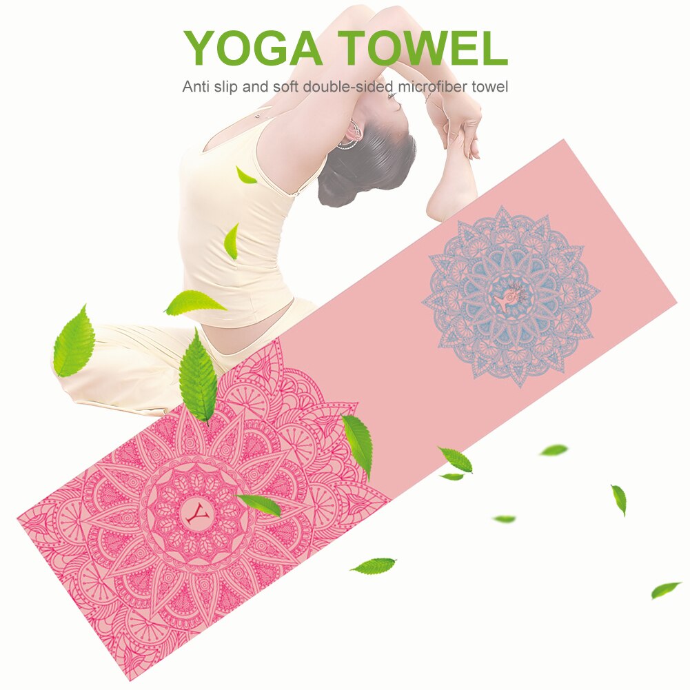 Draagbare Wasbaar Yoga Mat Handdoek Pilates Anti-Slip Yoga Deken Zachte Zweet Absorptie Sport Fitness Yoga Mat Cover Quick-Drogen