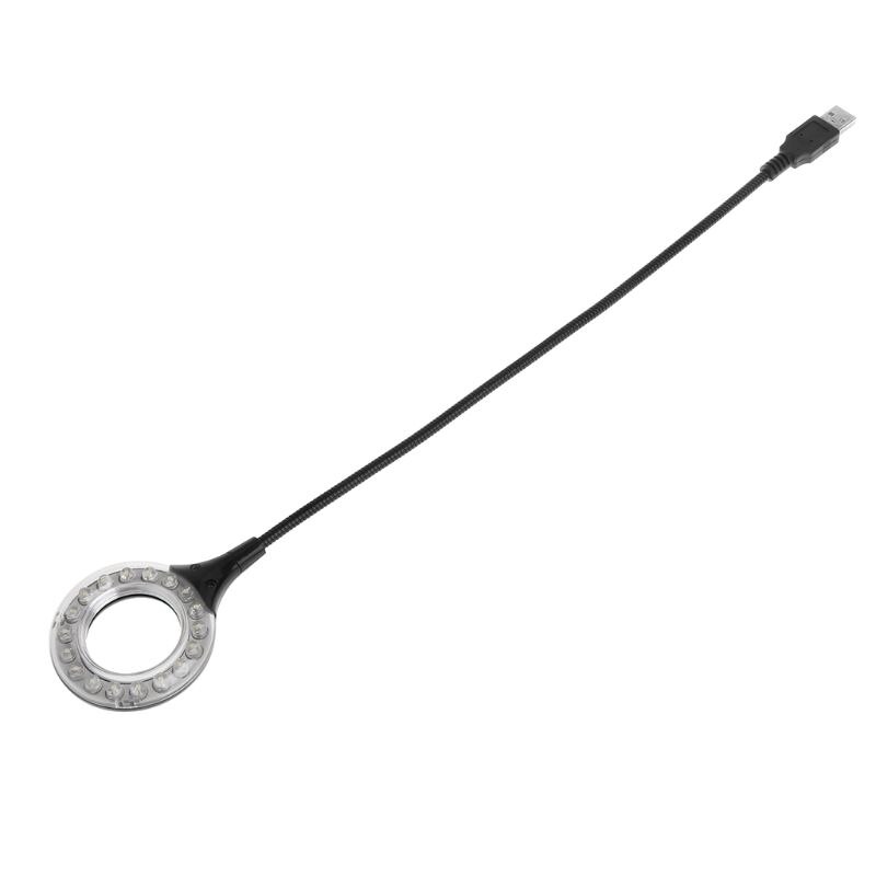 Ring Led Licht Usb Tafel Bureaulamp 5V Bol Flexibele Zwanenhals Verstelbare Hoek Lezen Camping Powerbank Laptop