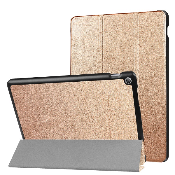 Cover Case for ASUS Zenpad 10 Z301MLF Z301ML Z301 Shockproof Protective magnetic PU 10.1" Tablet Case: Gold