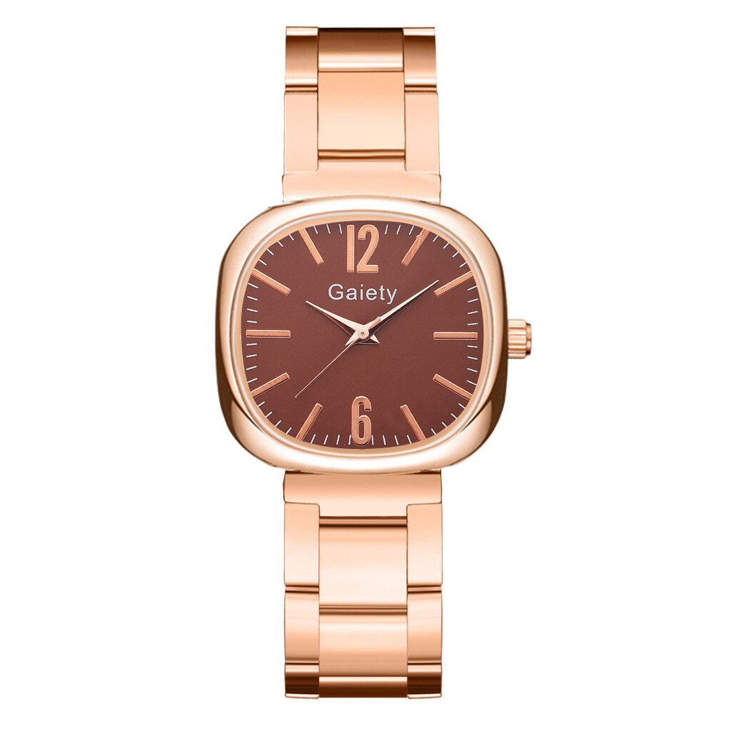 Relojes Para Mujer Reloj Mujer Marcas Famosas De Lujo Relojes De Cuarzo Para Mujer Mujer Reloj cuadrado pequeño De acero para mujer, pulsera De cuarzo versátil, conjunto De combinación: 2