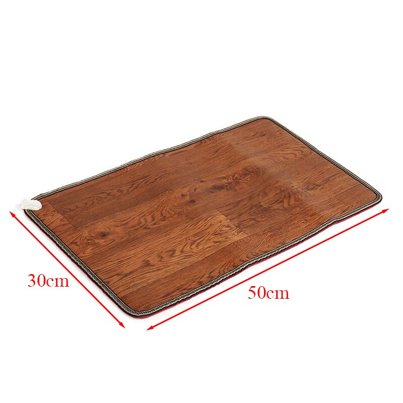 Adjustable Leather Heating Foot Mat Warmer Electric Heating Pads Feet Leg Warmer Carpet Thermostat Home Office Warming Tools