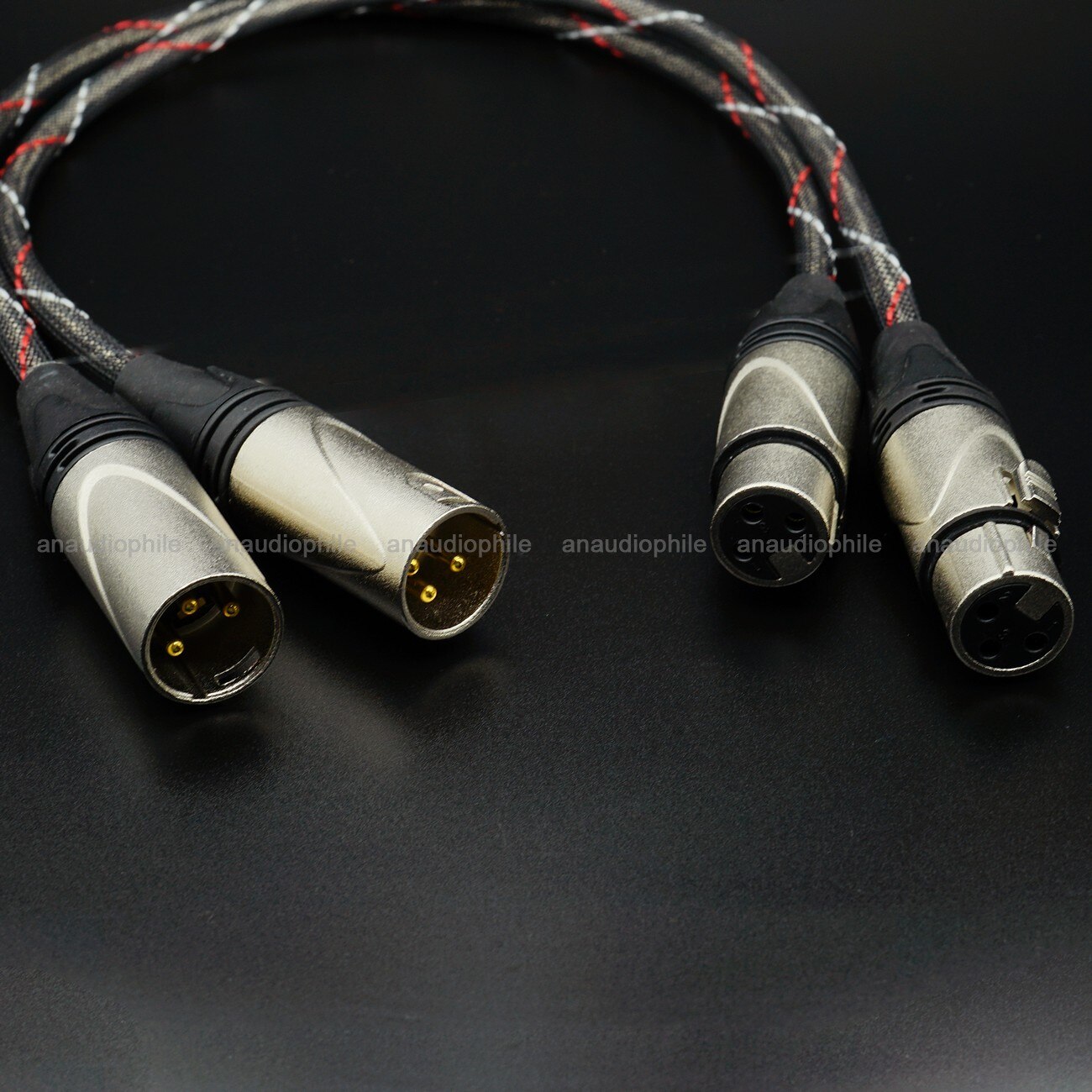 XLR Audio Cable Sliver Plated 3 Pin XLR Balanced Audio Cable Amplifier Preamp DAC Console