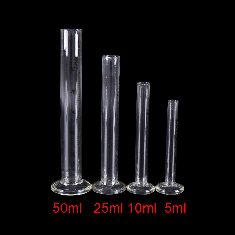 5ml Afgestudeerd Glazen Meten Cilinder Chemie Laboratorium Meten