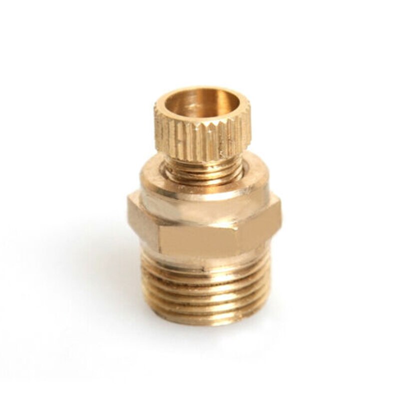 1pc 1/2 " 3/8 " 1/4 " metalen luchtcompressor waterafvoerklep messing rioolgeluidsreductie mannelijke draad luchtcompressor vervanging