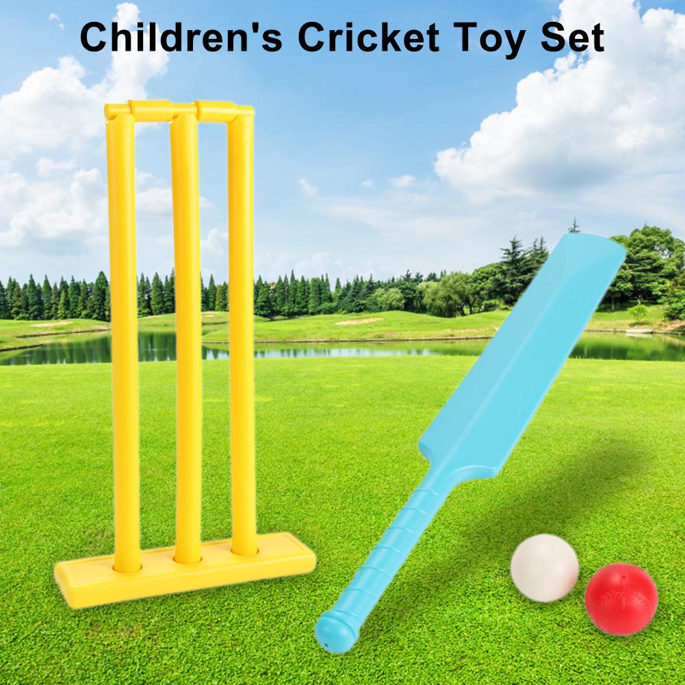 Enfants jeu de Cricket Interaction extérieure loisirs jouets éducatifs jouets de développement précoce enfants balles de Cricket en plastique jeu ensemble: Default Title