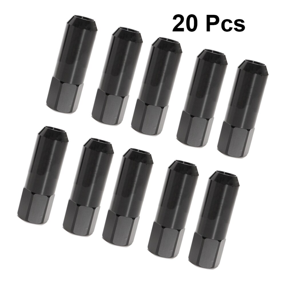 20Pcs Wheel Nut Cap Metal Exterior Decoration Bolt Rims Wheel Nut Cap for Vehicle