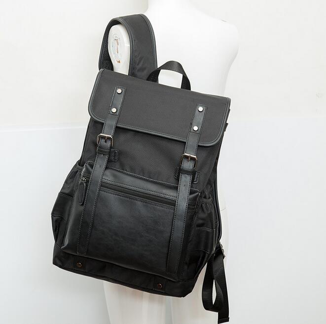 070217 men high capacity school student book backpack double shoulder bag