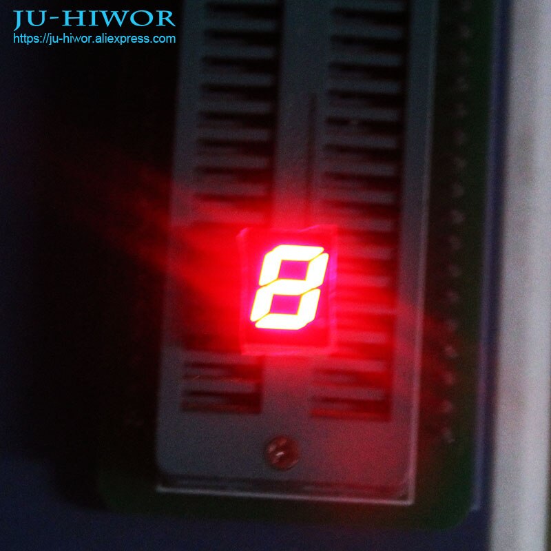 (10pcs/lot) 8 Pins 2811BR 0.28 Inch 1 Bit Digit 7 Segment Red LED Display Share Common Anode Digital Display
