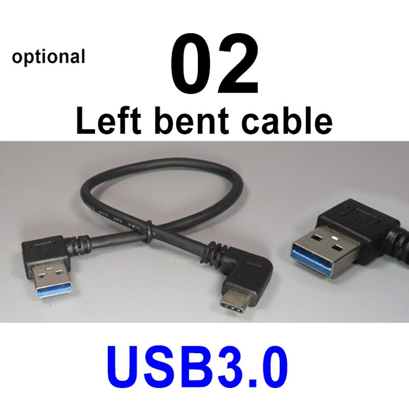 PCTONIC typ-C zu USB3.0 EINE männlichen Adapter kabel typ-A stecker zu USB3.1 typ-C 90 grad Rechts Winkel gebogen biegen kurze kabel 30cm: 02 links gebogen Kabel