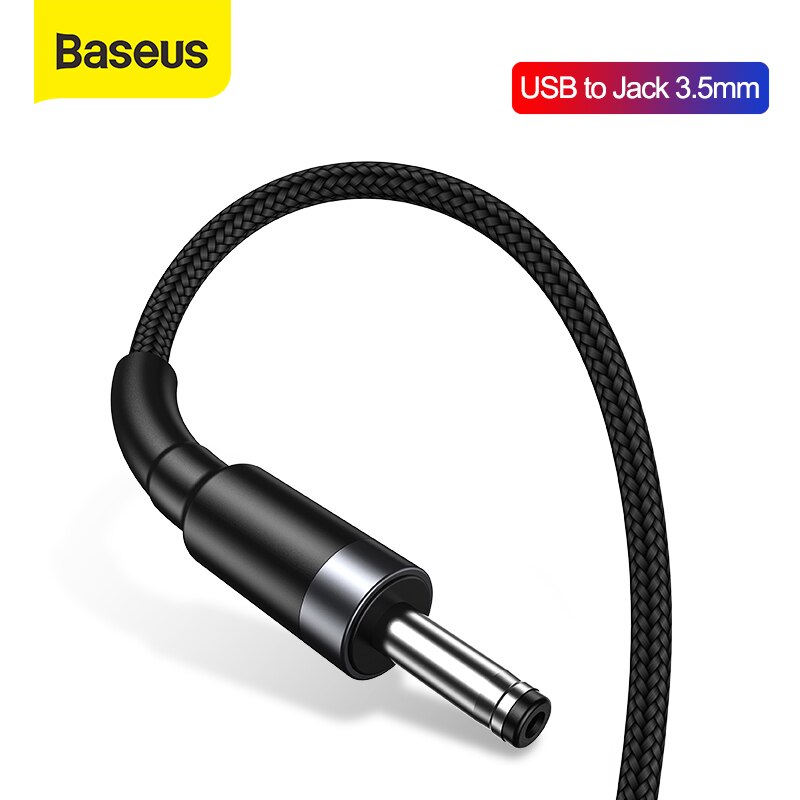 Baseus Usb Naar Dc 3.5Mm Power Kabel Usb A Naar 3.5 Jack 5V Power Kabel Voor Speaker Luchtbevochtiger usb Fans Power Charger Kabel