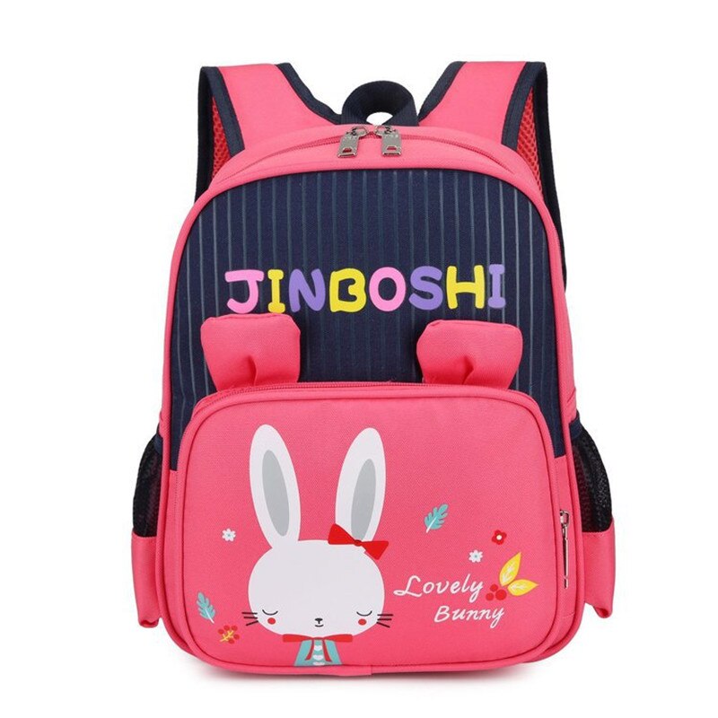 Mochila Infantil borsa da scuola per bambini cartone animato carino scuola materna zaino per bambini ragazze ragazzi bambini Offload zaino traspirante piccolo: Rabbit rose red