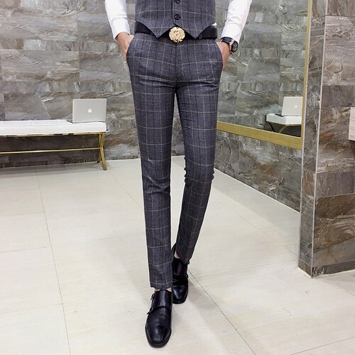 Classic Men Suit Pants Size 5XL Slim Fit Mens Leis... – Grandado