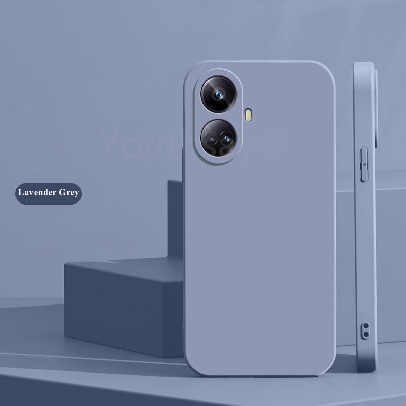 Pour Realme C55 Housse Realme C55 Coquille Funda TPU Souple En Silicone D'origine Étui Arrière Realme C55: Microfibre / Violet