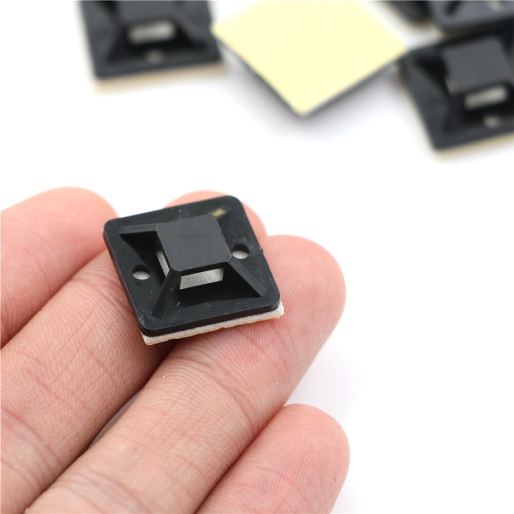 100Pcs Self Adhesive Stick-on Mounts For Cable Tie... – Vicedeal