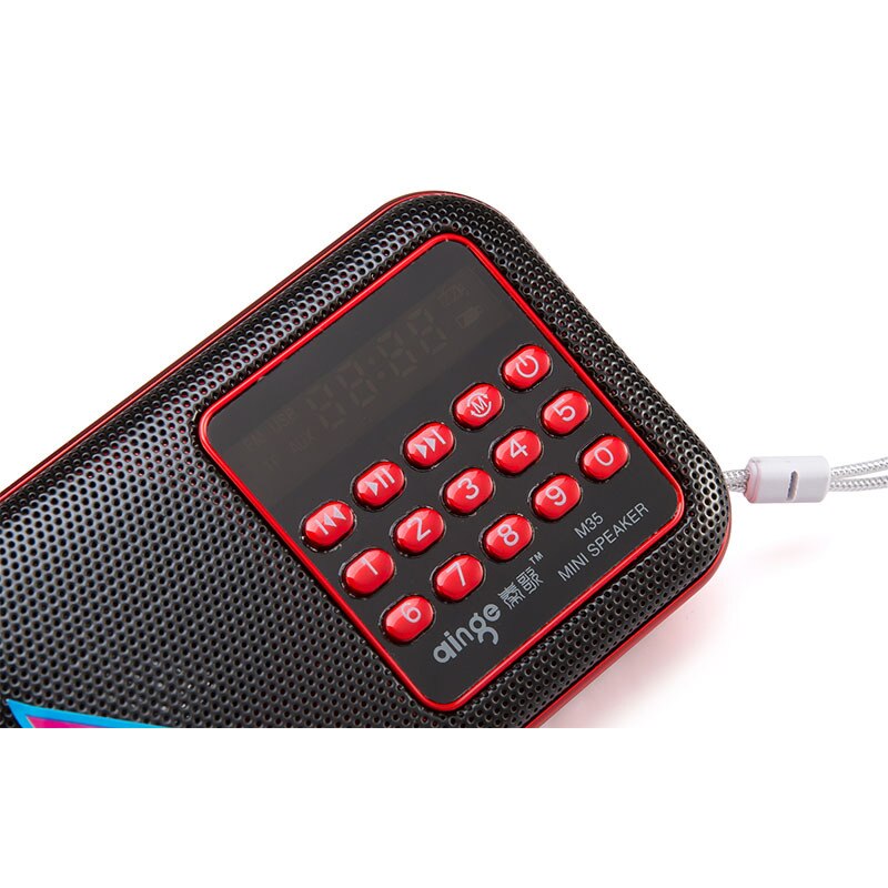 Pocket Radio FM Radio Mini Draagbare Oplaadbare Radio Ontvanger Speaker Ondersteuning USB TF Card Muziek MP3 Player voor Oude goede