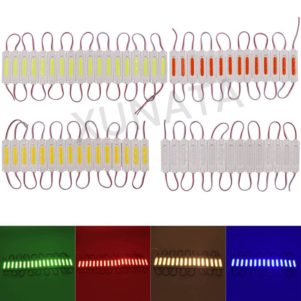 LED Modules Module Injection COB With Lens Waterproof LED Light Module For Sign Letter DC12V 2W IP65 Aluminum PCB