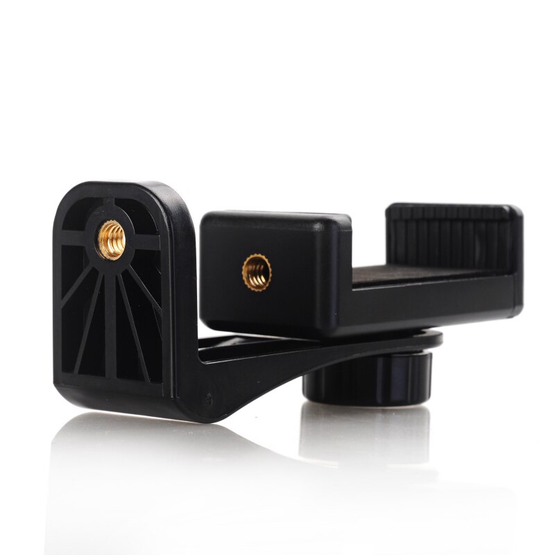 Roterande stativfäste hållare 360 graders monteringsfäste adapter mobiltelefonställ fäste klämma stativställ för iphone samsung: Default Title
