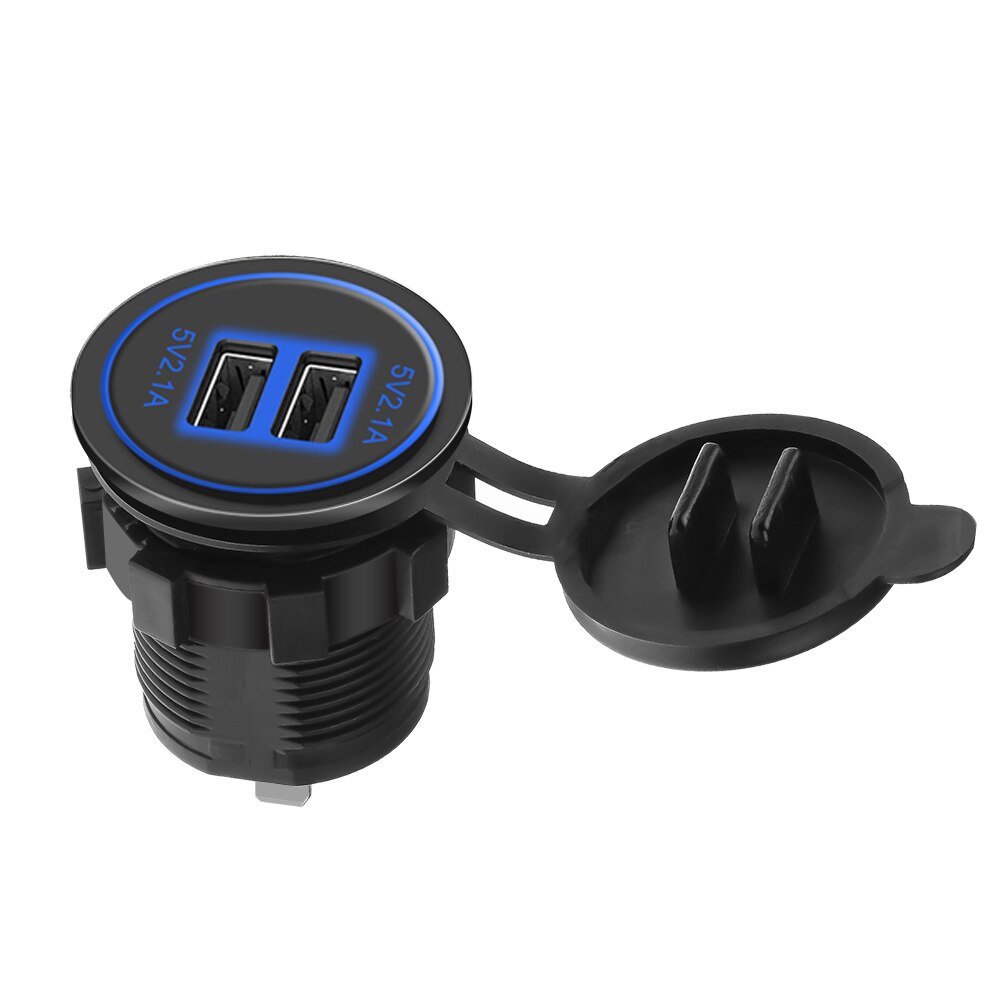DC 12V 24V 4,2 A Dual Hafen USB Ladegerät Mit Voltmeter Motorrad Stiefel Zigarette Leichter Buchse Für Handy, Mobiltelefon telefon Tablette PC