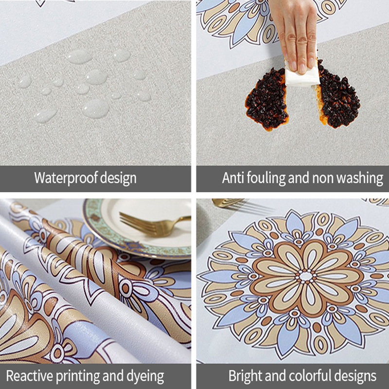 Nordic Home Rechthoekige Tafelkleden Voor Tafel Pvc Tafelkleed Feestdecoratie Bohemian Waterdicht Anti-Vlek Tafelkleed