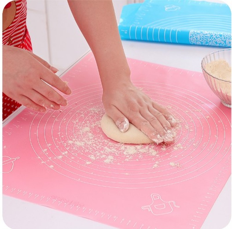 Ex-Grote Siliconen Bakken Mat Voor Oven Schaal Rolling Deeg Mat Bakken Rolling Fondant Gebak Mat Non-stick bakvormen Koken Gereedschap