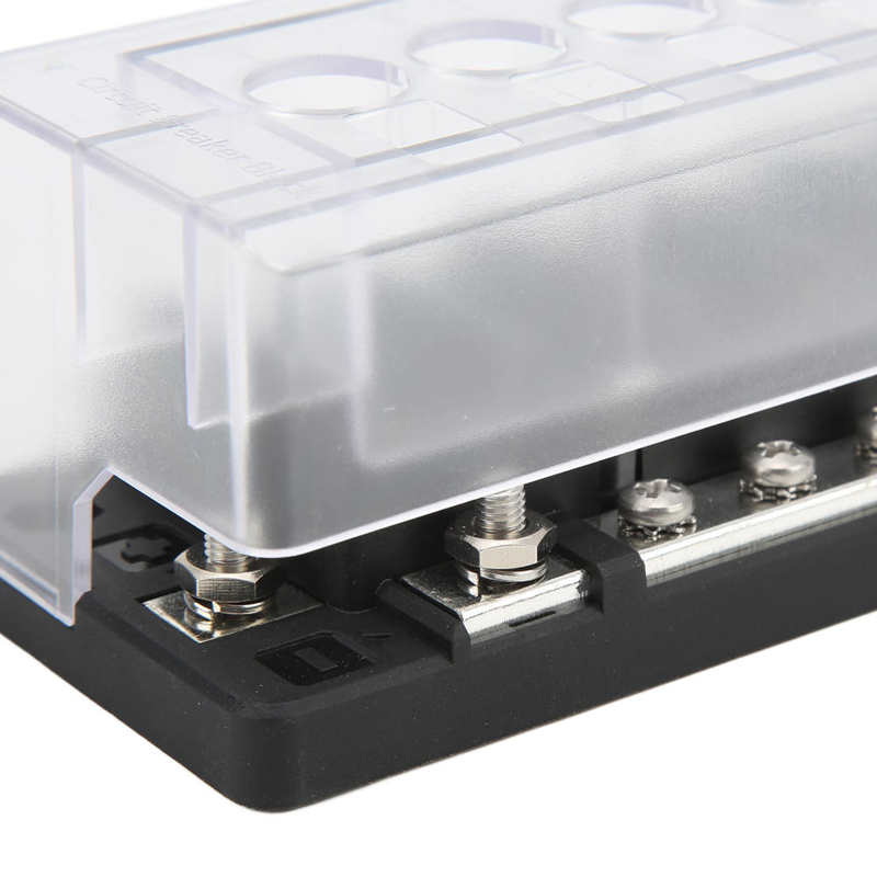 Boat Circuit Breaker Overload Protection Insulated 6 Position Circuit Breaker for Audio GPS LED Lights