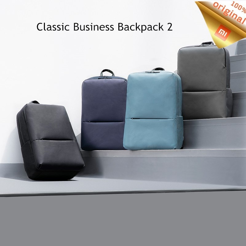 Original Xiao mi mi Klassische Business Rucksack 2 Generation Ebene 4 Wasserdichte 15,6 zoll 18L Laptop Schulter Tasche Im Freien Reise tasche