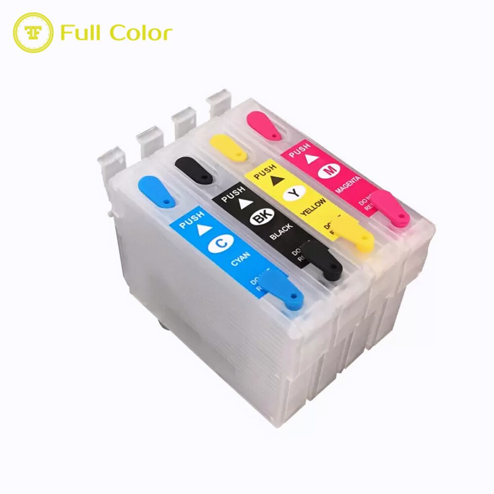 pieno di colori riutilizzabile cartuccia vuota con il circuito integrato del ripristino automatico T0731 73N per epson CX3900 CX5900 CX4900 CX4905 CX3905 TX100 stampante