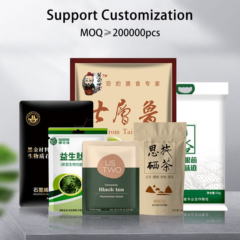 50 pezzi di sacchetti di Mylar riutilizzabili sigillanti sigillabili sacchetti con chiusura a cerniera lampo sacchetti di imballaggio a prova di umidità leggera per alimenti