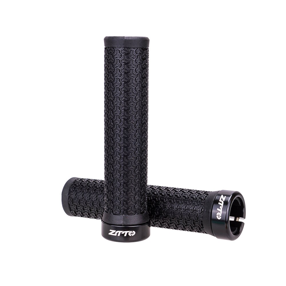 ZTTO MTB Mountain Bike Grips Lock-on Anti-Slip Handlebar Grips Shock-Proof Rubber Grips Fixed Gear Bicycle Road Bicycle Parts: Black