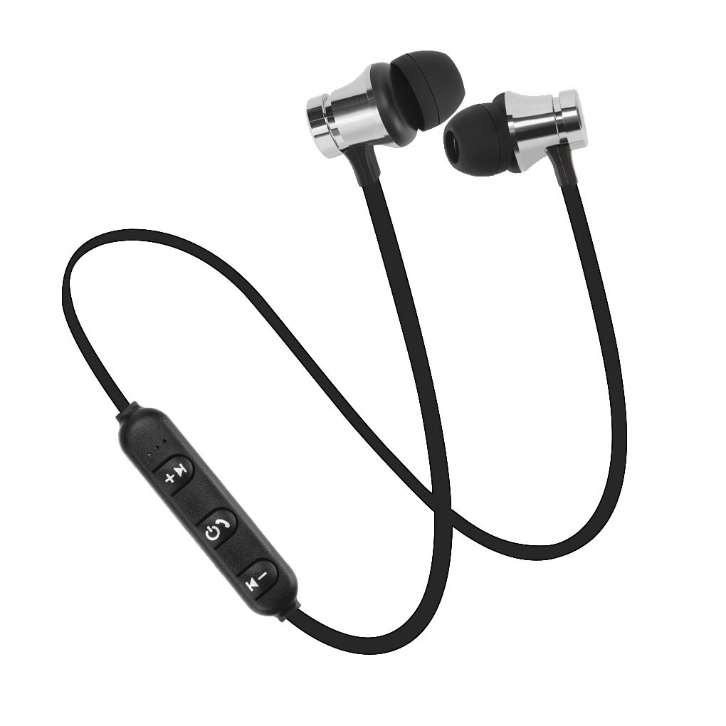 Xt11 bluetooth 4.2 in- öron headset handsfree brusreducering sport löpande trådad hörlur med mikrofon