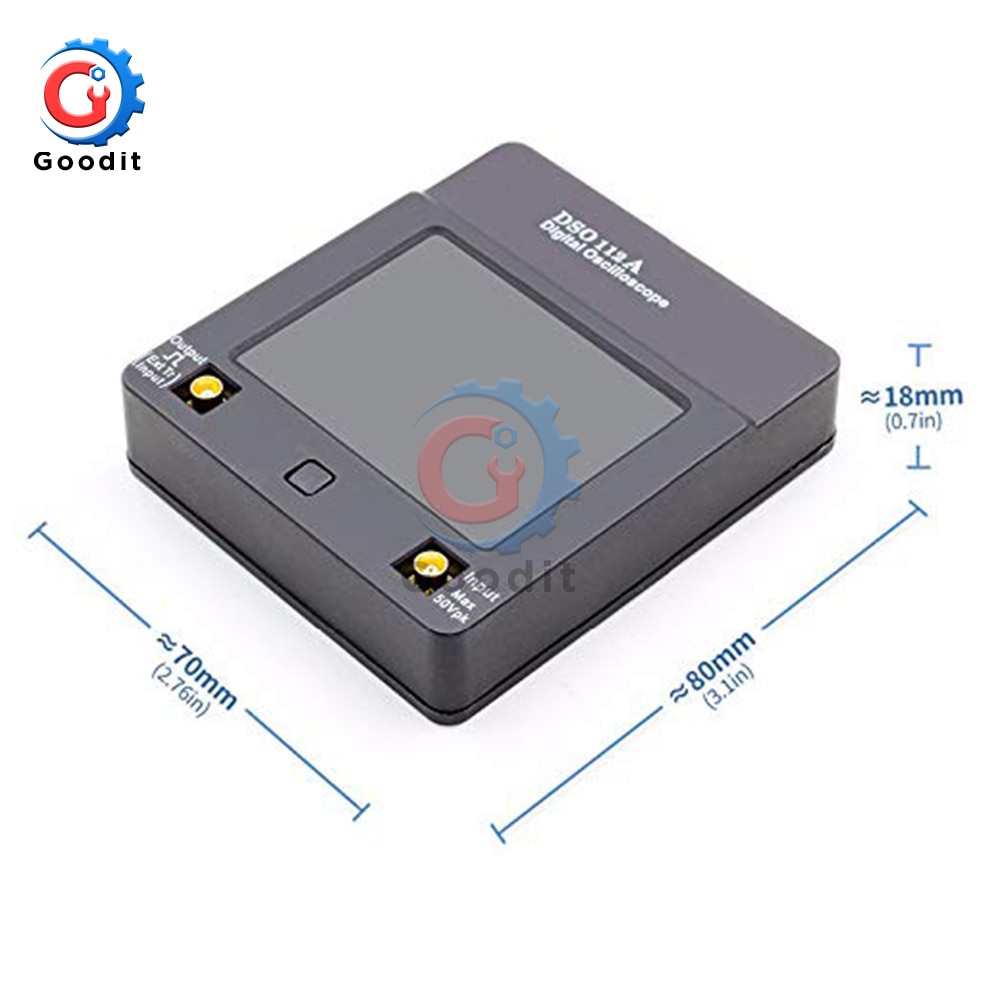 Tragbare DSO 112A TFT Mini Digital Oszilloskop berühren Kontaktieren Bildschirm Tragbare USB Oszilloskop Schnittstelle 2MHz 5Msps