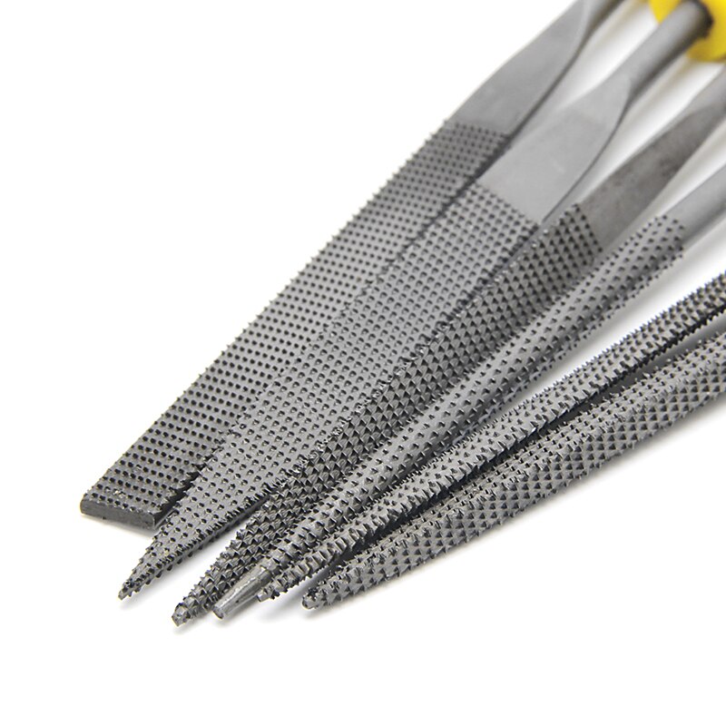 6Pcs 180mm Mini Metal Filing Rasp Needle File Wood Tools Hand Woodworking