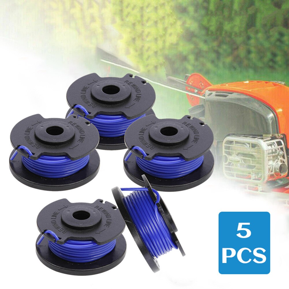 5pcs Grass Trimmer Spare Line Spool For Ryobi One And AC14RL3A Lawn Trimmers Mowing Line Replacement