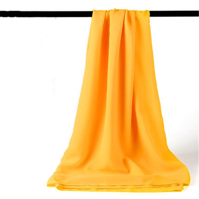 100*150cm sommer chiffon stof stof åndbart trykte stof diy kvinder kjole tøj tilbehør: Gul